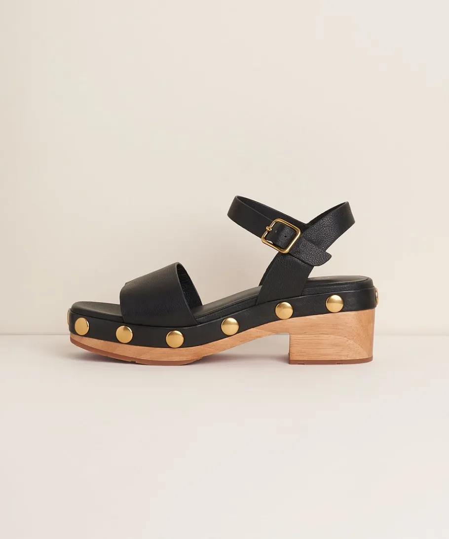 New Allie In Black Stud Women Sandals