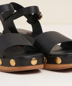 New Allie In Black Stud Women Clogs