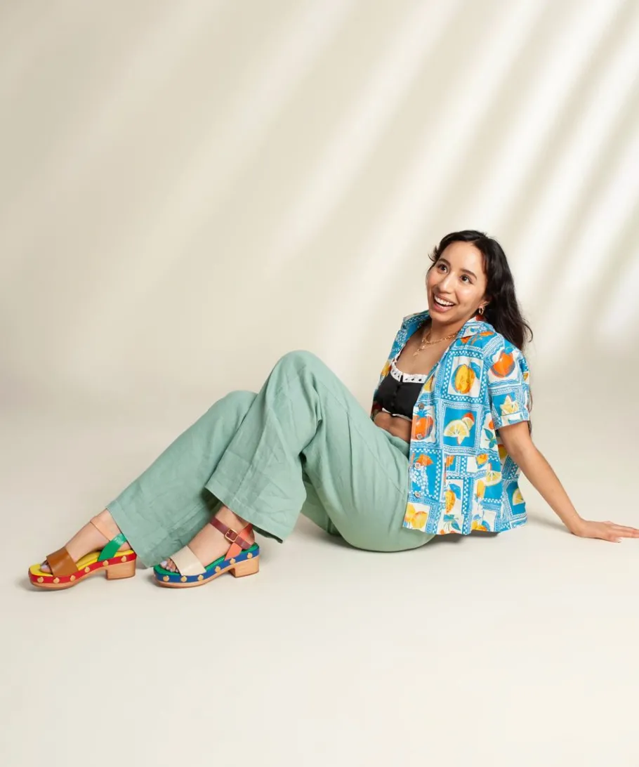 Clearance Allie In Kingston Stud Women Clogs