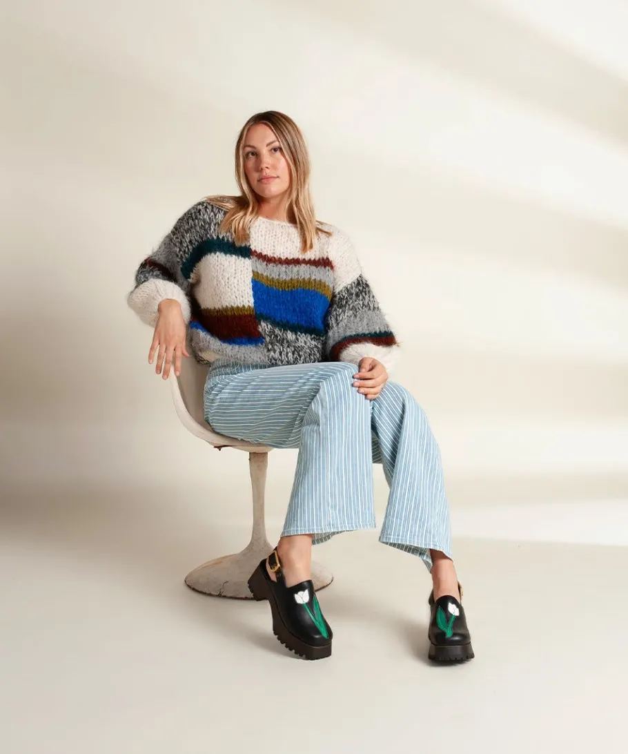 Discount Darren In Black Tulip Women Clogs