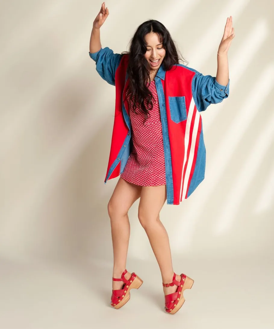 Discount Dermot In Begonia Stud Women Platforms