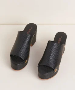 Hot Ellery In Black Flower Women Platforms