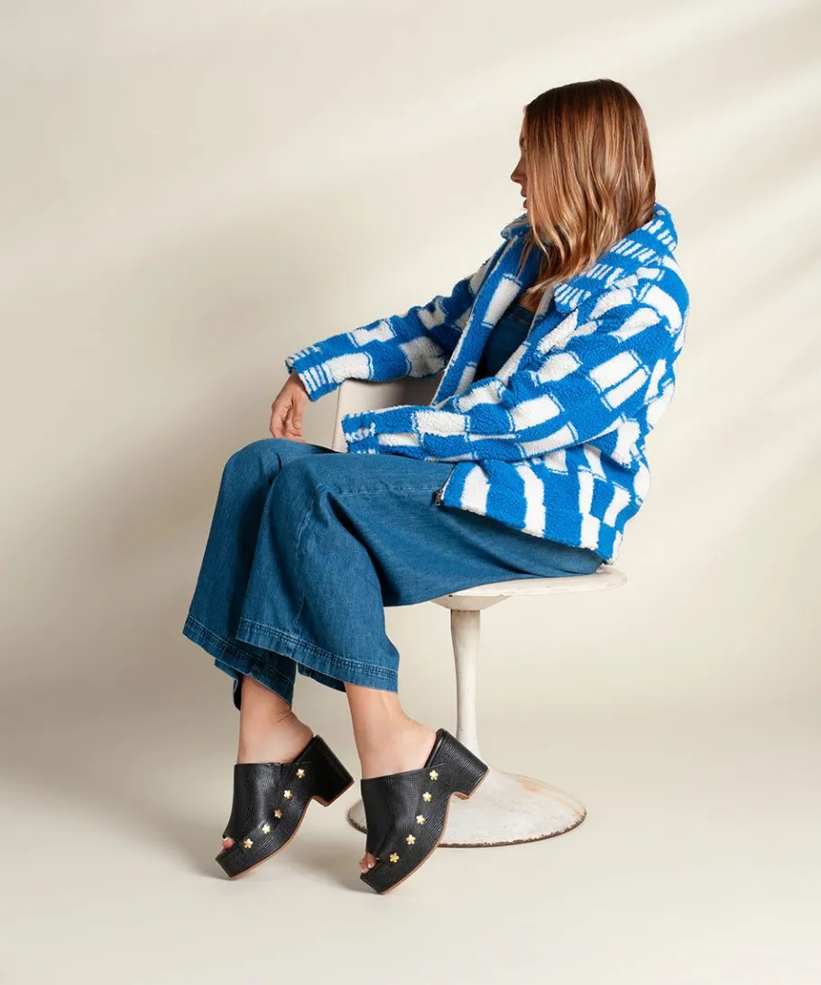 Hot Ellery In Black Flower Women Platforms