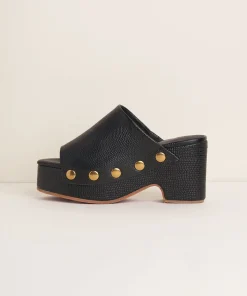 Outlet Ellery In Black Stud Women Platforms