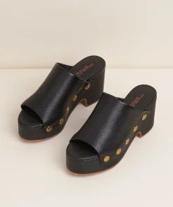 Outlet Ellery In Black Stud Women Platforms