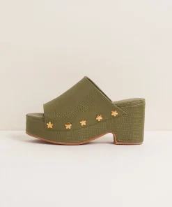 Discount Ellery In Khaki Flower Women Platforms