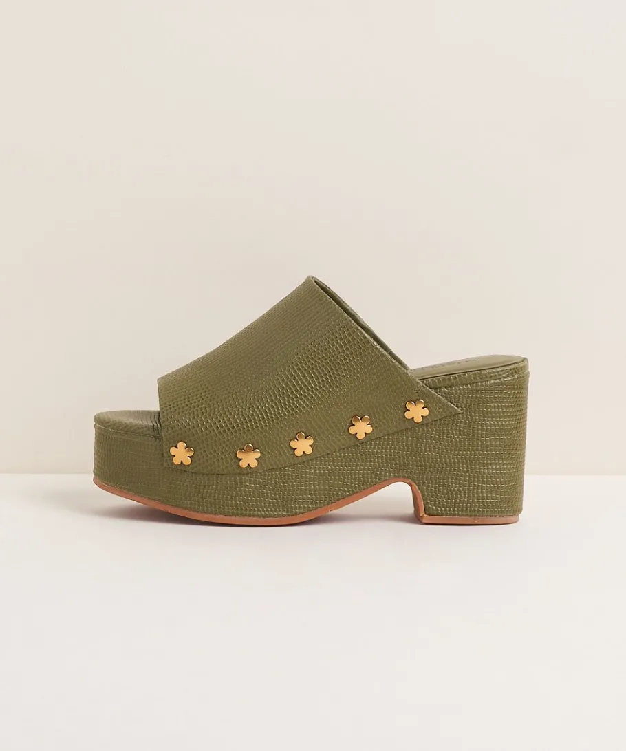 Discount Ellery In Khaki Flower Women Platforms