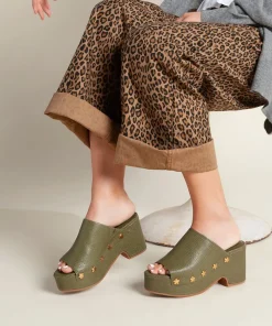 Discount Ellery In Khaki Flower Women Platforms