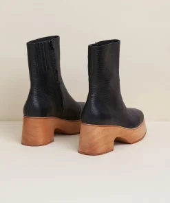 Outlet Isla In Black Tejus Women Clogs