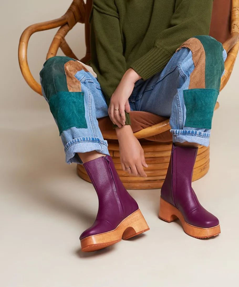 Outlet Isla In Raisin Women Boots