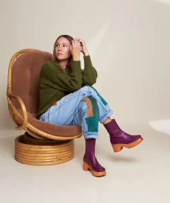 Outlet Isla In Raisin Women Boots