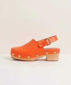 Online Jona In Tangerine Flower Women Clogs