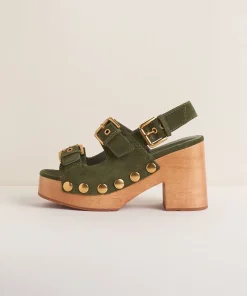 Best Lino In Khaki Women Clogs