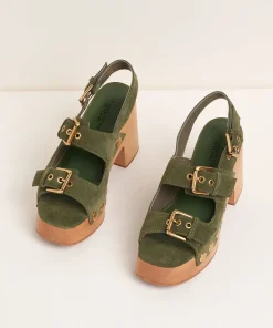 Best Lino In Khaki Women Clogs