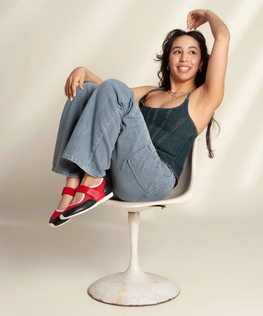 Outlet Mable In Begonia Black Women Flats