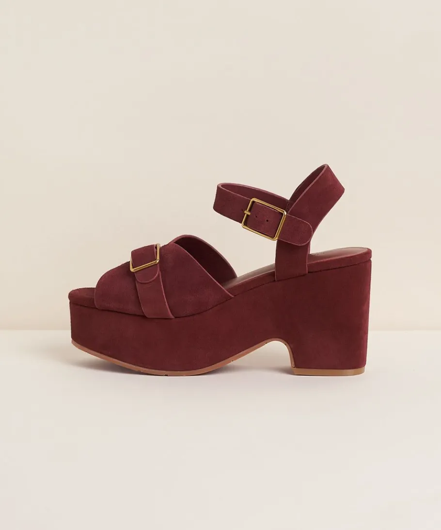Outlet Raf In Merlot Women Platforms