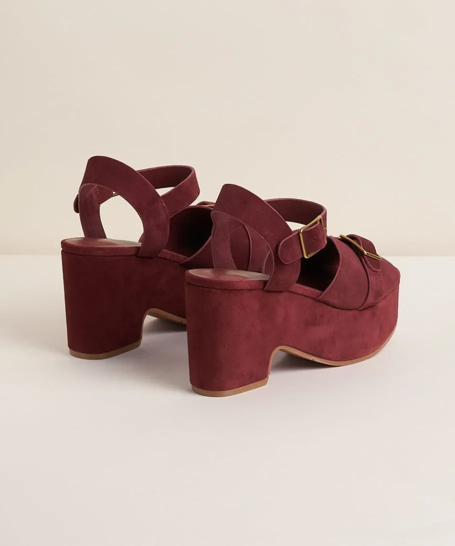 Outlet Raf In Merlot Women Platforms