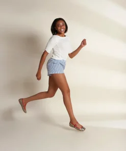 Discount Raleigh In Black Stripe Women Flats