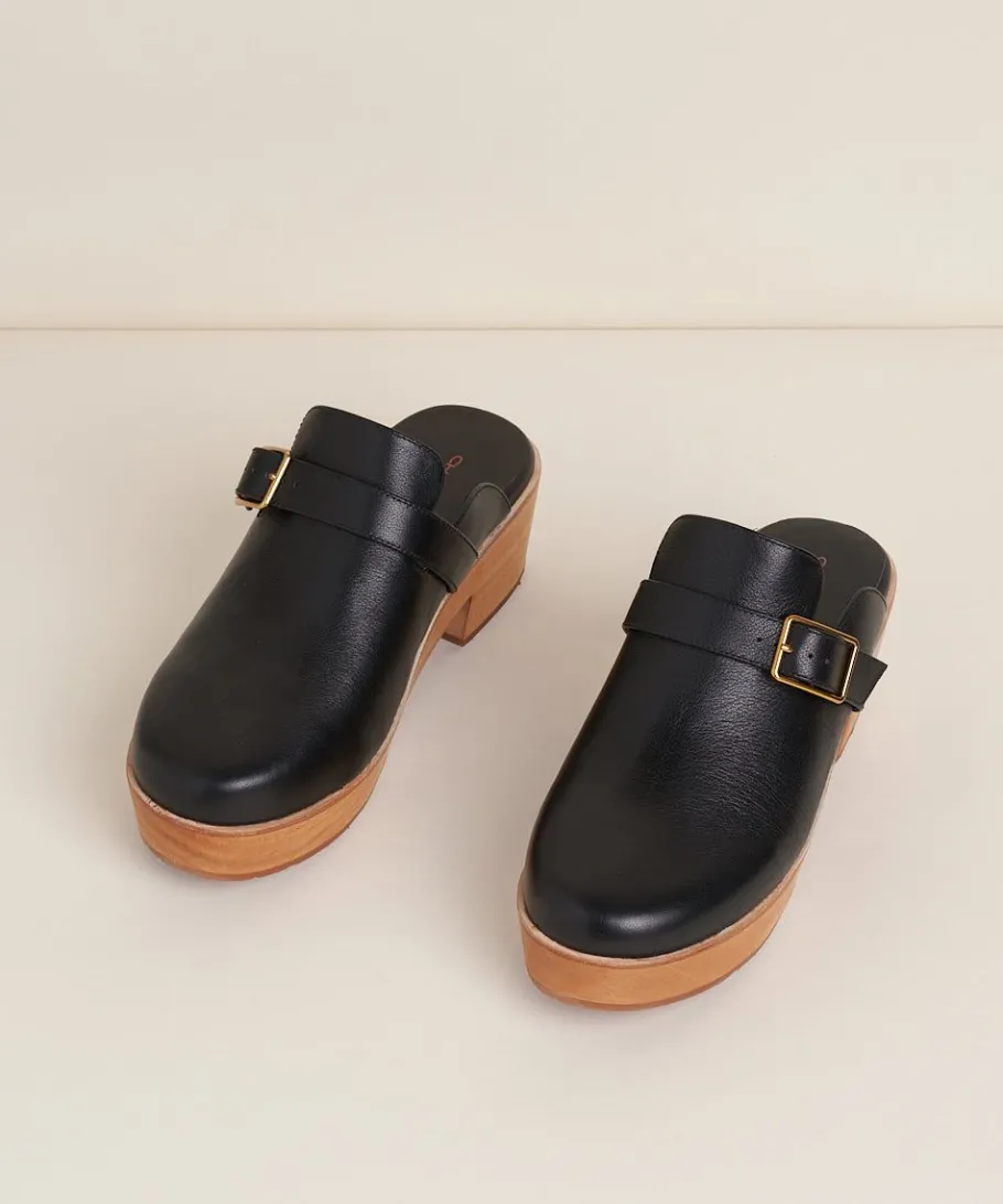 Clearance Sam In Black Women Clogs