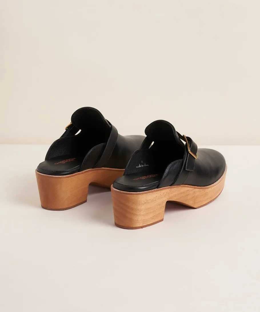 Clearance Sam In Black Women Clogs